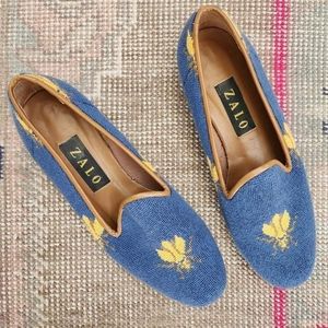 Vintage House of Zalo needlepoint loafers